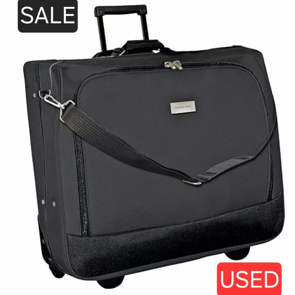 GEOFFREY BEENE Rolling Garment Bag | Carrier in Black- Used